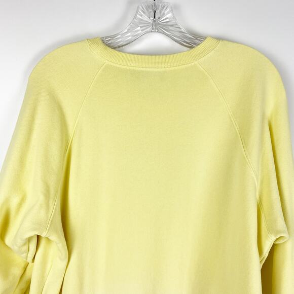 Something Navy Ombre Yellow Something To Smile In Sweatshirt Womens Size Small - Picture 9 of 11